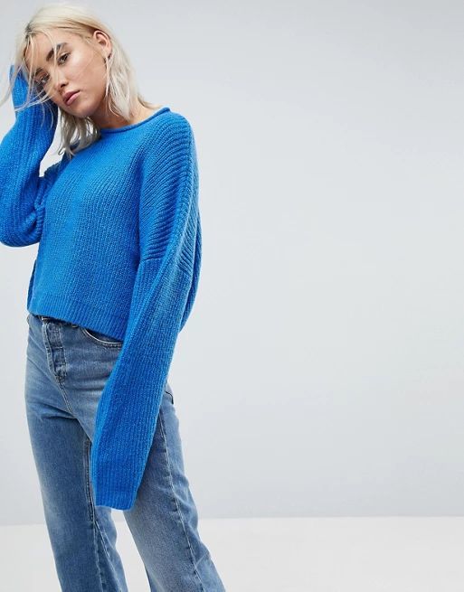 ASOS Cropped Oversized Sweater | ASOS US