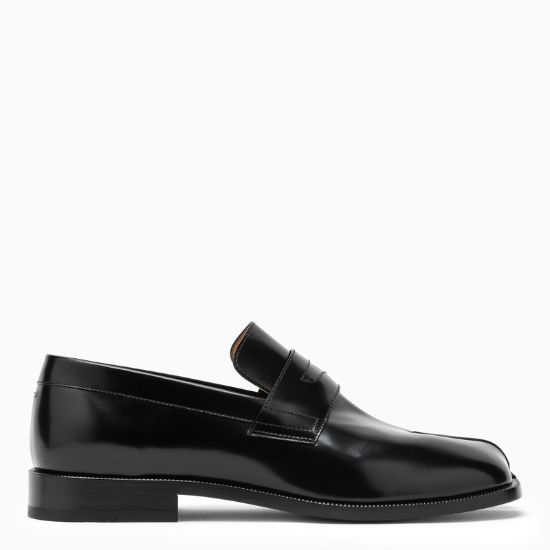 Black leather Tabi loafer | The Double F