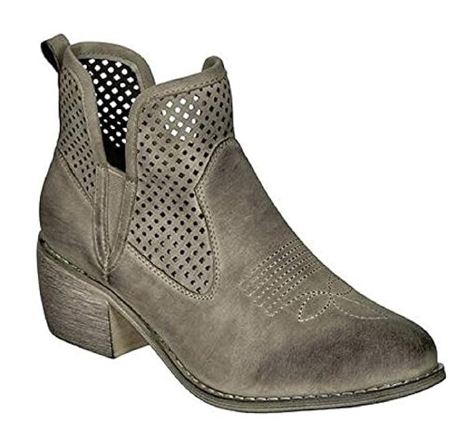 Pierre Dumas Women's Rimini-3 Heel Bootie Taupe 8 | Amazon (US)