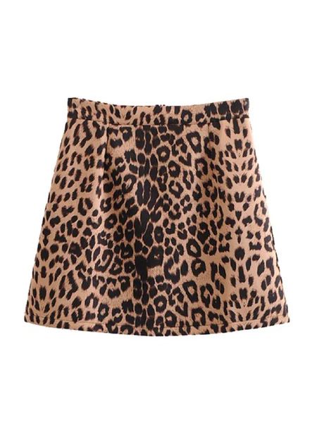 'Kasiana' Leopard Print Mini Skirt | Goodnight Macaroon