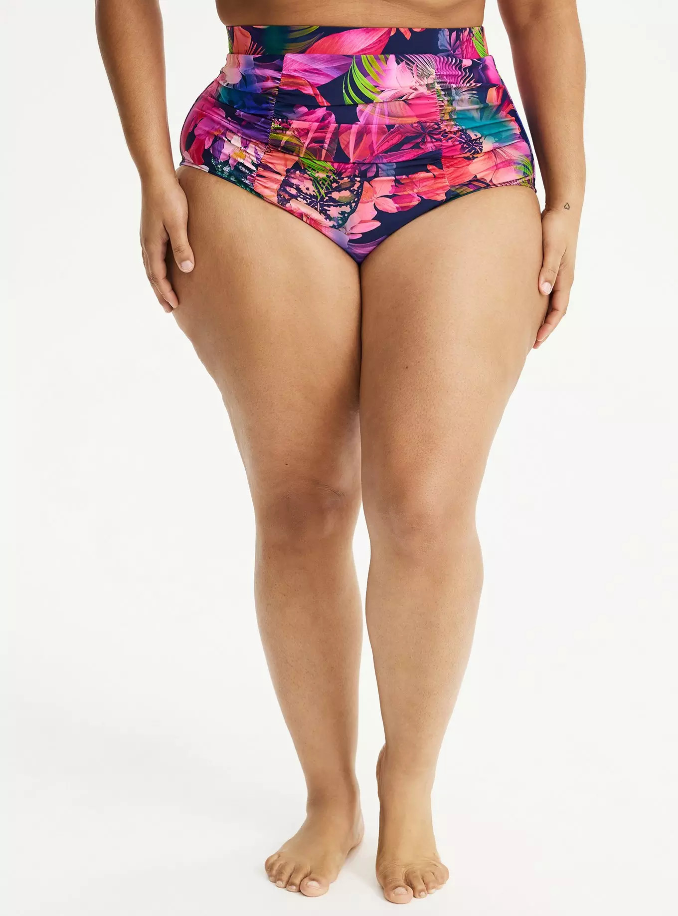 Ultra High-Rise Ruched Swim Bottom | Torrid (US & Canada)