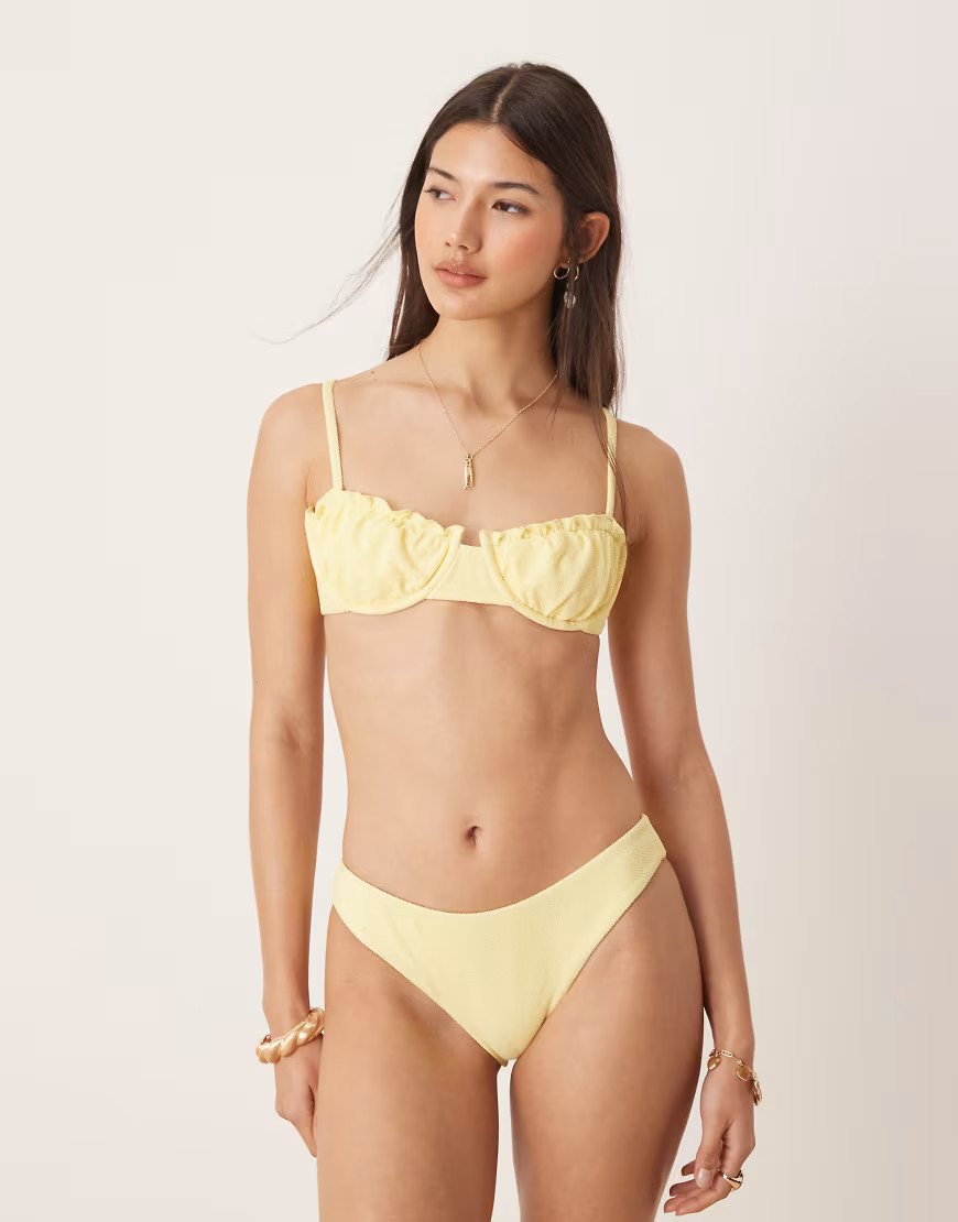 Dippin Daisy bikini bottom in baby yellow | ASOS (Global)