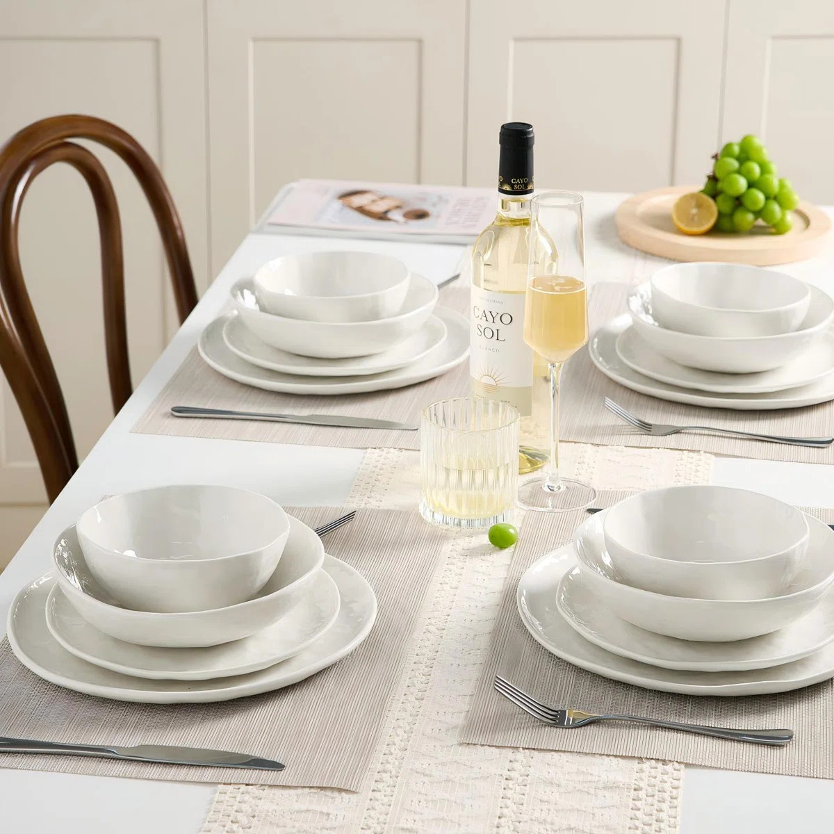 Sanjay Plates And Bowls Sets, 16 Piece Dinnerware Sets | Wayfair North America