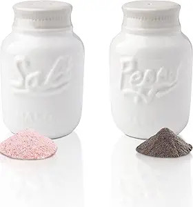 Vintage Mason Jar Salt & Pepper Shakers by Comfify - Adorable Decorative Mason Jar Décor for Vin... | Amazon (US)