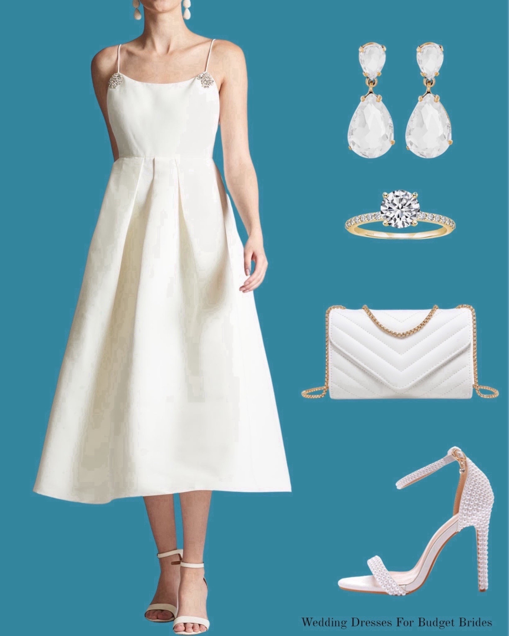 Say yes to this civil wedding or elopement bride outfit idea. From Sachin & Babi and Amazon.

White dresses. Tea length dress. Wedding dresses. Bride outfit. Bridal outfit. Bride to be outfit. 

#LTKSeasonal #LTKWedding #LTKStyleTip