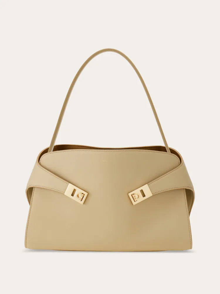 Zweifarbige Schultertasche Hug Soft (M) | Ferragamo