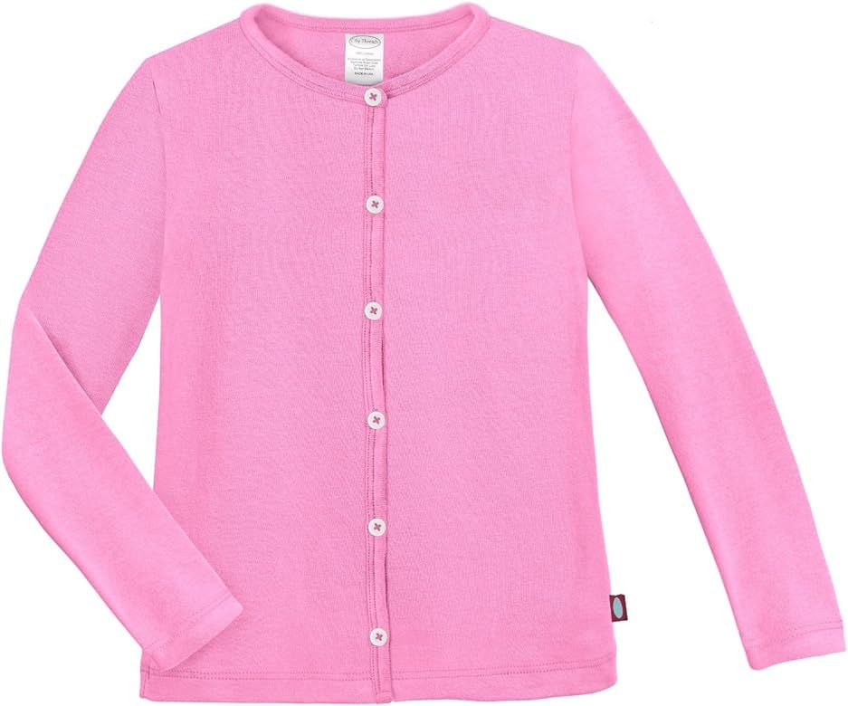 City Threads Girls Cardigan Button Down Sweater Cotton Back to School Made N USA | Amazon (US)