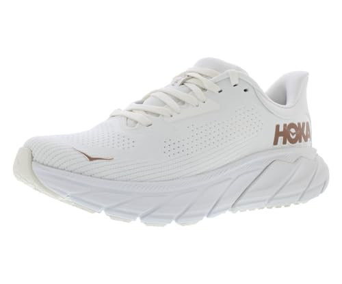 HOKA Arahi 7 Womens Shoes Size 6.5, Color: Blanc De Blanc/Rose Gold | Amazon (US)
