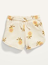 French Terry Drawstring Dolphin-Hem Shorts for Toddler Girls | Old Navy (US)