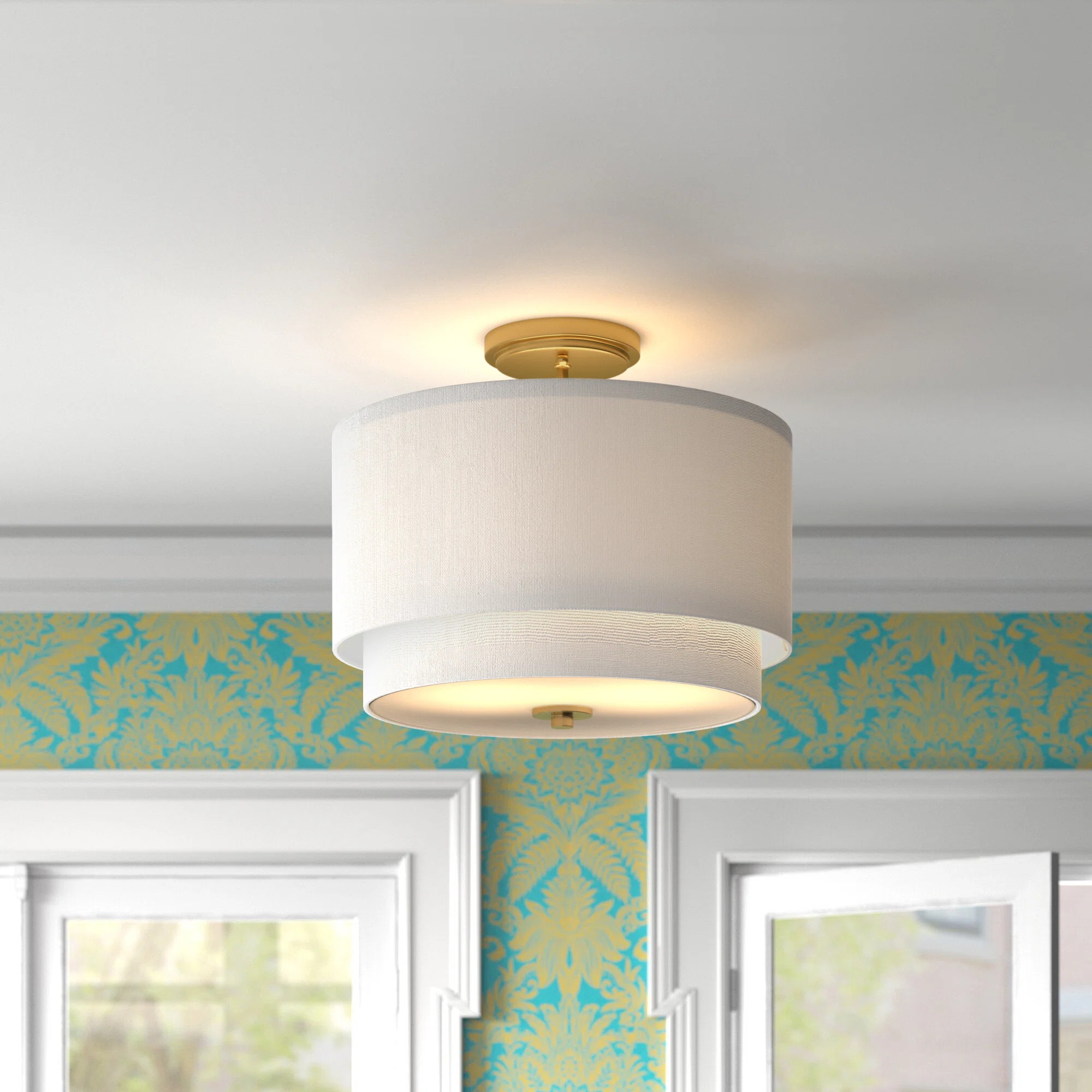 Marseille Fabric Flush Mount | Wayfair North America