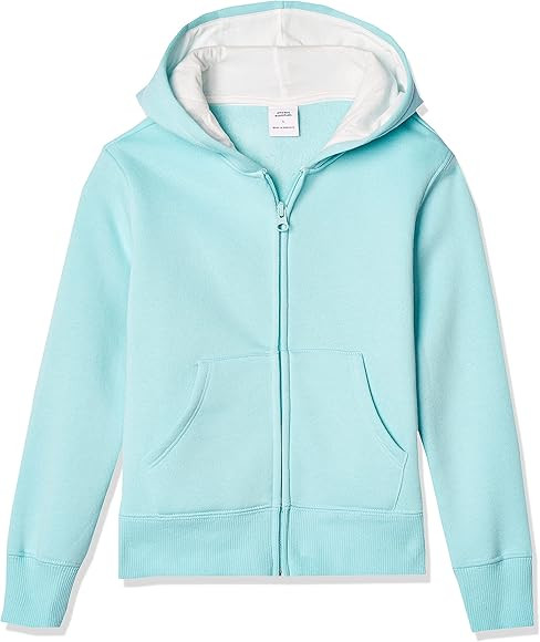 Amazon Essentials Girls and Toddlers' Fleece Zip-Up Hoodie Sweatshirt | Amazon (US)