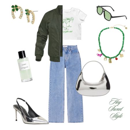 Out-of-office tee + charm necklace 💚💜🍀🍬 #stpatricksday

#LTKfindsunder100 #LTKfindsunder50