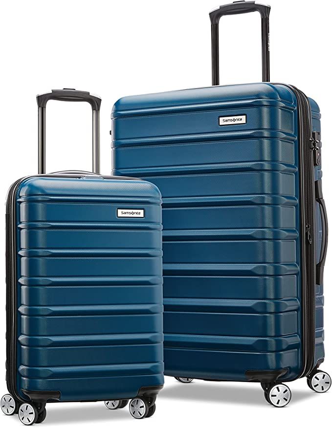 Samsonite Omni 2 Hardside Expandable Luggage, Lagoon Blue, 2-Piece Set (20/24) | Amazon (US)