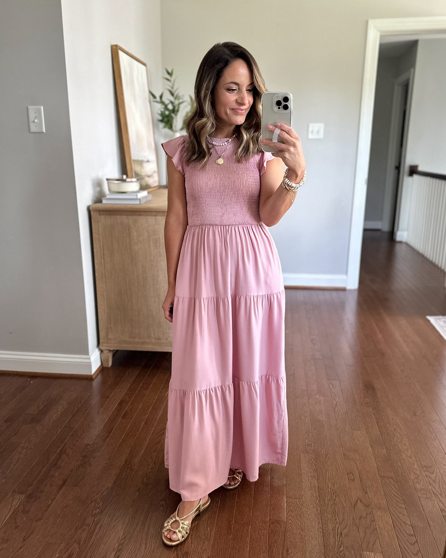 Under $100 petite-friendly Spring event outfits in pink!

Outfit 1:
Pink smocked dress (Amazon): xs in dark pink dress is unlined but not sheer. Machine washable but I recommend hanging to dry.
Sandals (Sezane): tts

Outfit 2:
Skirt (Amazon): small (skirt has a white base color, it came out a little pink in my photo)
Top (Amazon): xs
Slip (Amazon): small 
Shoes: similar linked 

Outfit 3:
WAYF dress - xs 50” shoulder to hem, stretch ruched dress that can be gathered at your waist to shorten the dress
Heels: tts

My measurements for reference: I’m 4’10” and 105lbs. My bust, waist, and hip measurement is 32”, 24”, and 36”.

#LTKSeasonal #LTKootd #LTKPetite