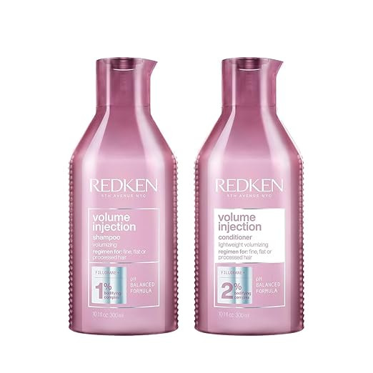 Redken Volume Injection Shampoo & Conditioner Set For Fine Hair - Adds Lift & Body, Volumizing & ... | Amazon (US)