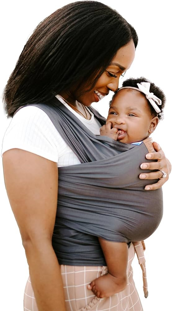 Ezra Baby Wrap - Lightweight Baby Carrier - Slate Grey - Best Baby Wrap for Newborns 0-18 Months ... | Amazon (US)