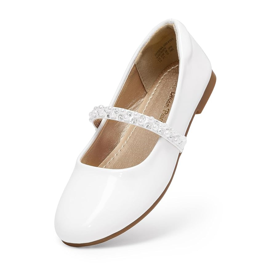DREAM PAIRS Girls Mary Jane Dress Shoes Ballerina Flats for Wedding, Party (Toddler/Little Kid/Bi... | Amazon (US)