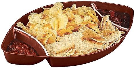 Plastic Football Snack Tray with 2 dip sections - Sports Party Supplies | Amazon (US)