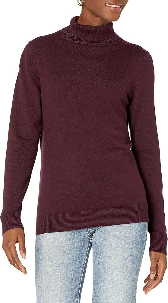 Amazon Essentials Women's Classic-Fit Lightweight Long-Sleeve Turtleneck Sweater (Available in Pl... | Amazon (US)