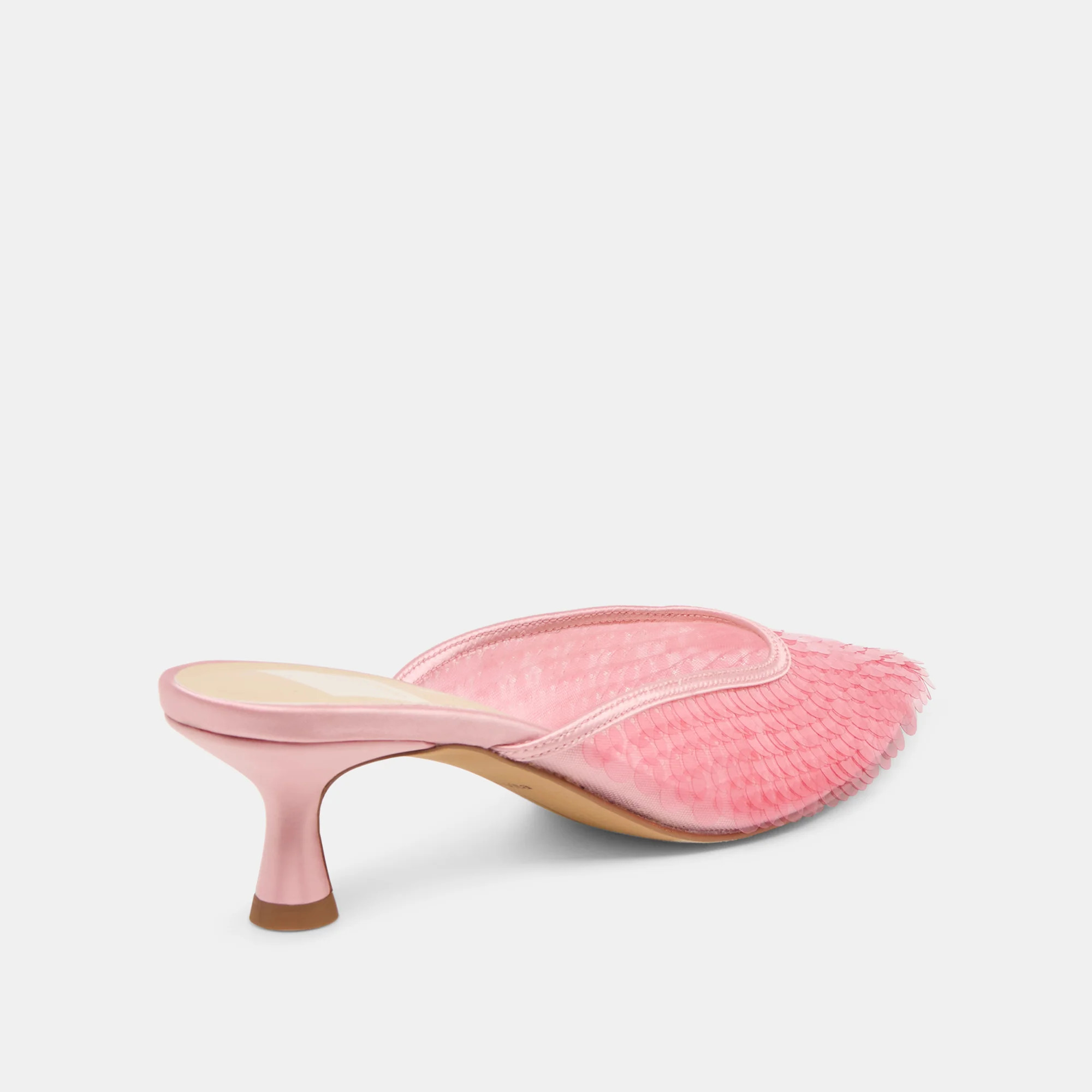 Cleo Sequin Heels Light Pink Sequin | DolceVita.com