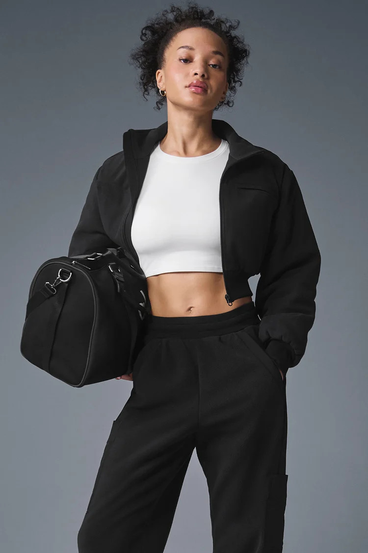 Polar Fleece Cropped Wintry Mix Jacket | Alo Yoga