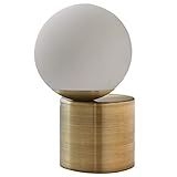 Amazon Brand – Rivet Modern Glass Globe Living Room Table Desk Lamp With LED Light Bulb - 7 x 10 Inc | Amazon (US)