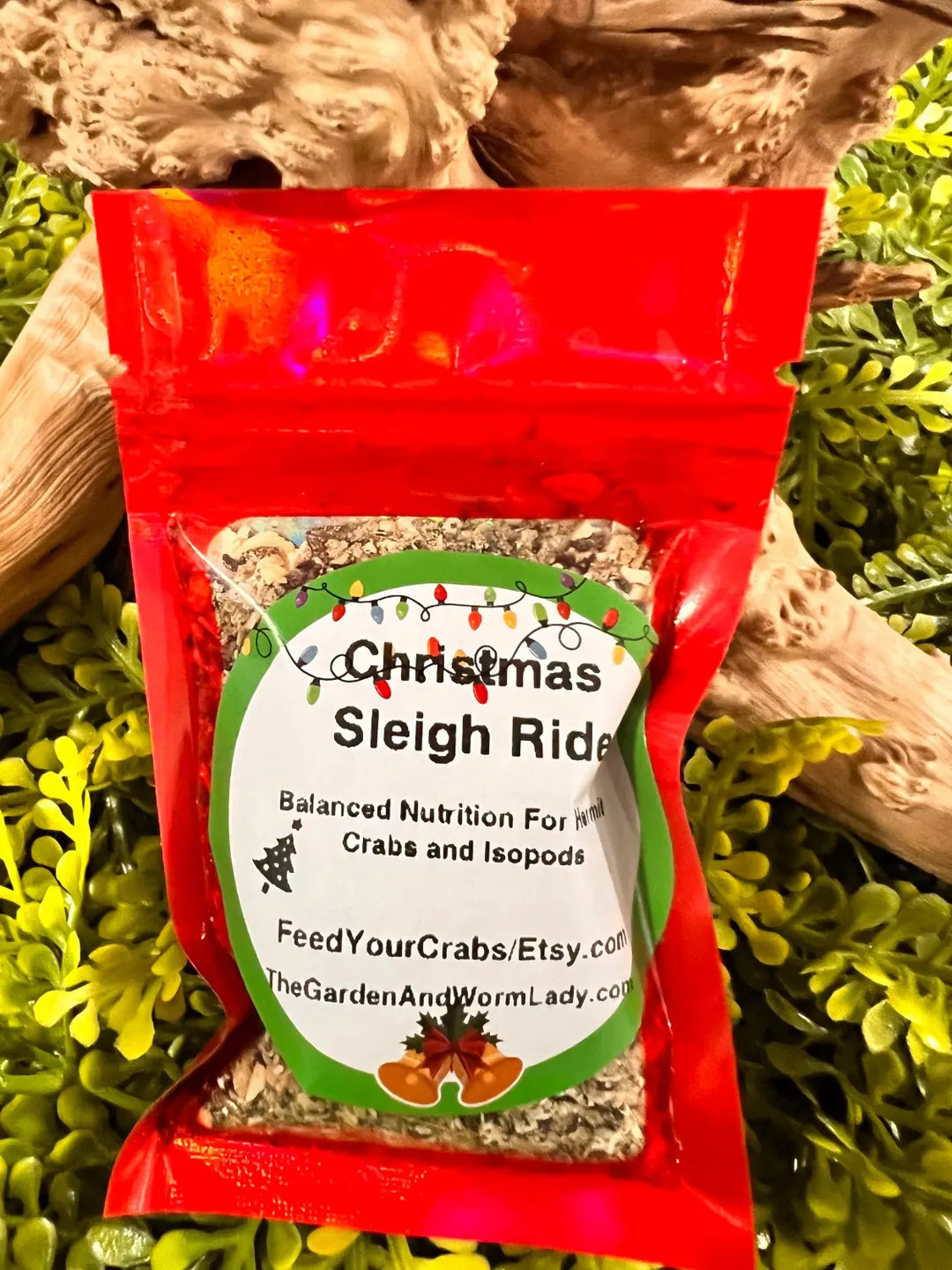 Christmas Sleigh Ride – Seasonal Hermit Crab Feast | High Protein • Healthy Molting Support. ... | Etsy (US)