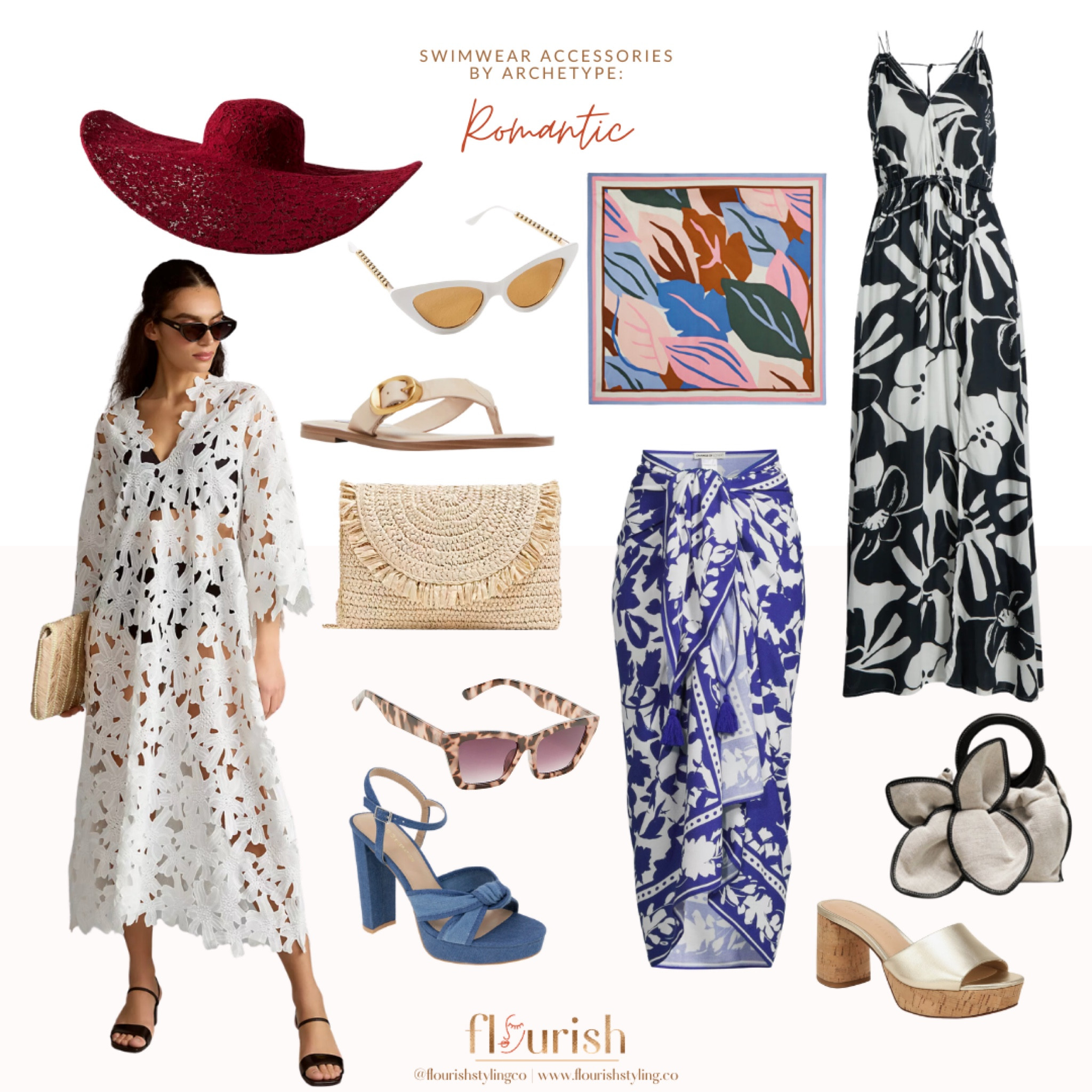 Are you a Romantic Style Archetype? Check out this round up of swimwear accessories that fit the bill for your personal style. 
#romantic #romanticstyle #summer

#LTKSeasonal #LTKSwim #LTKShoeCrush