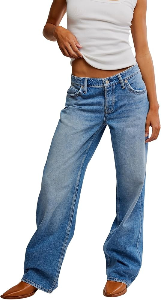 Free People Women's Tennessee Boyfriend Jeans | Amazon (US)