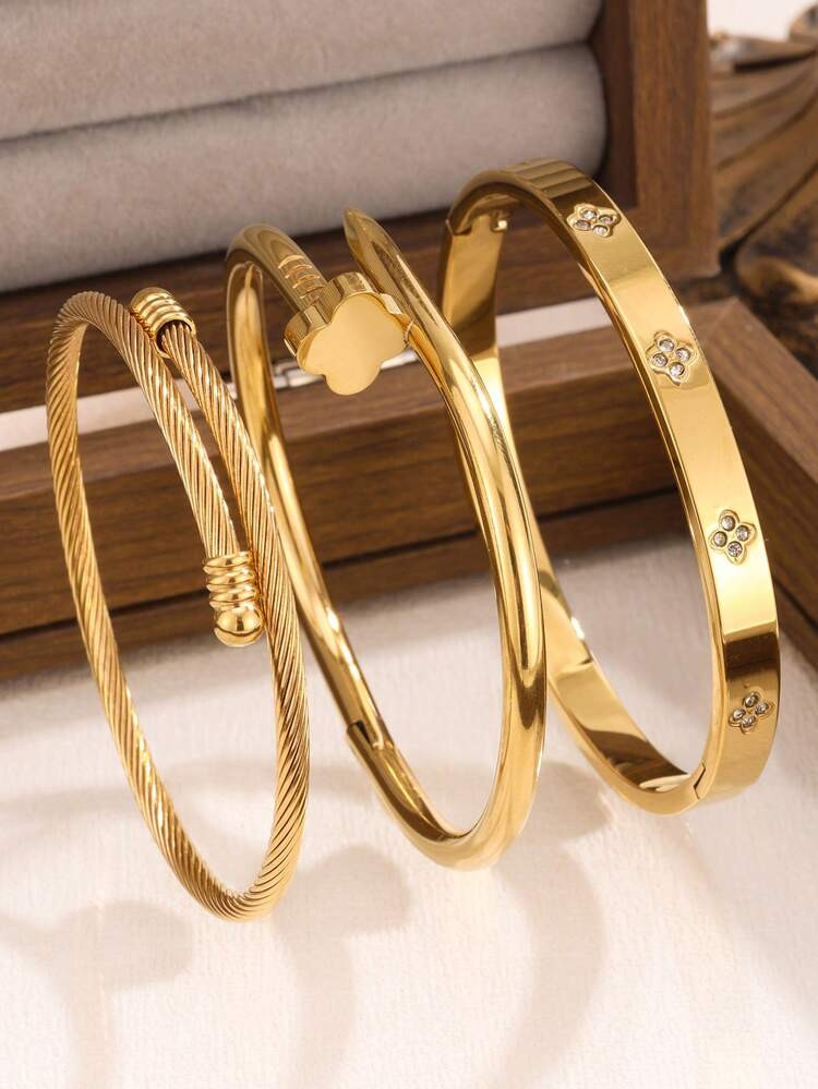 Bangle Bracelet Set  | SHEIN
