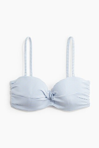 H & M - Wattiertes Balconette-Bikinitop - Blau - Damen | H&M (DE, AT, CH, NL, FI)