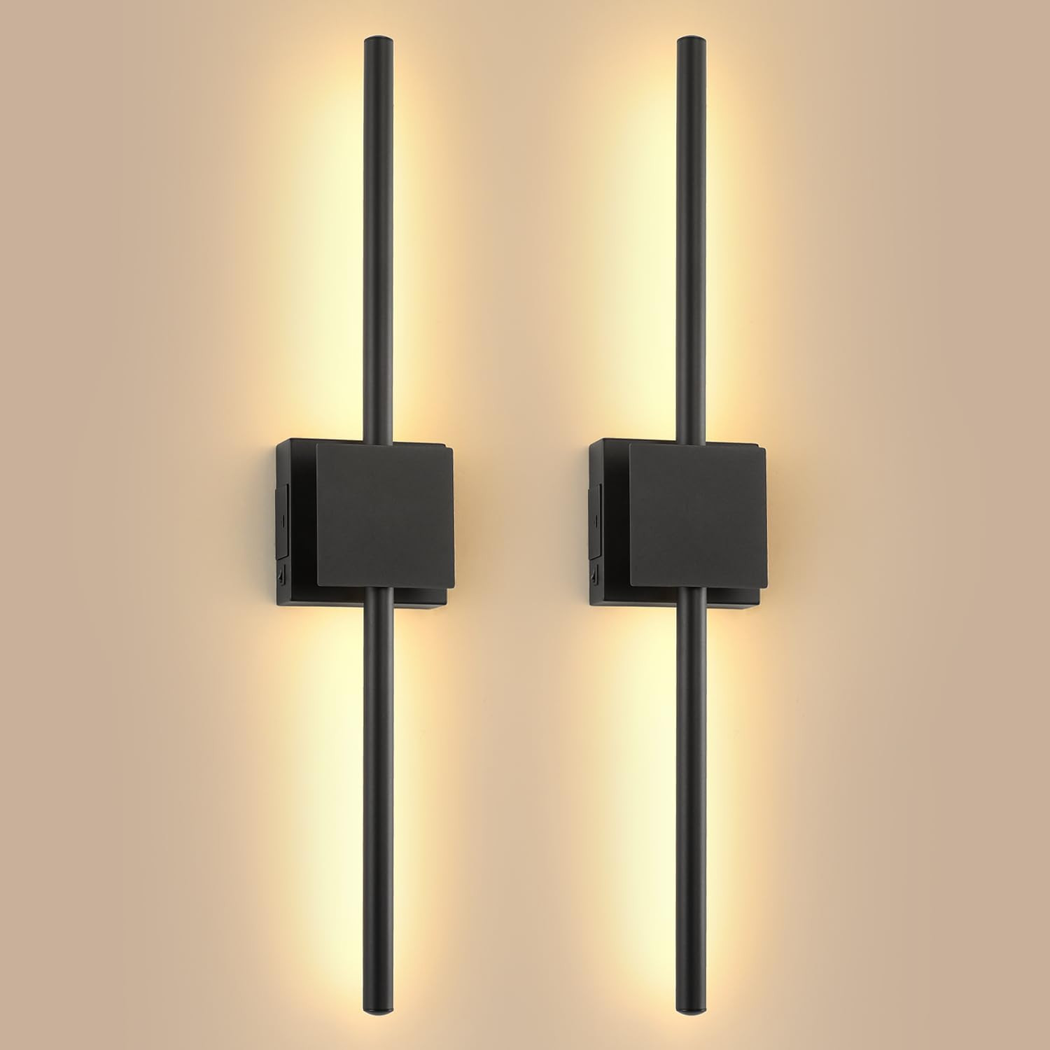 Wall Sconces Set of 2 Battery Operated, Dimmable Rechargeable RGB Wall Sconces with Remote Contro... | Amazon (US)