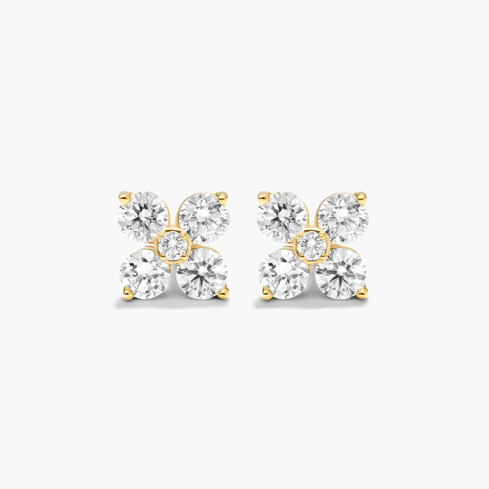 Blossom Lab-Grown Diamond  Stud Earrings In 14K Yellow Gold | Blue Nile