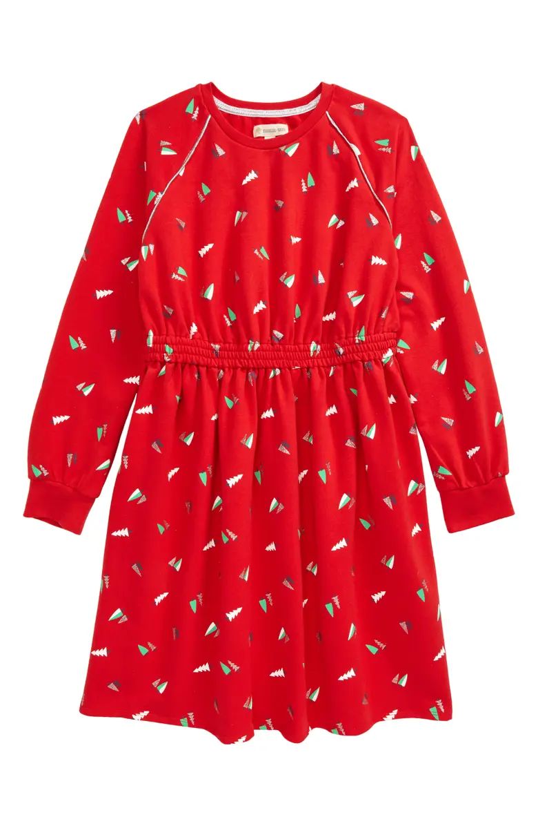 Kids' Print Long Sleeve Dress | Nordstrom