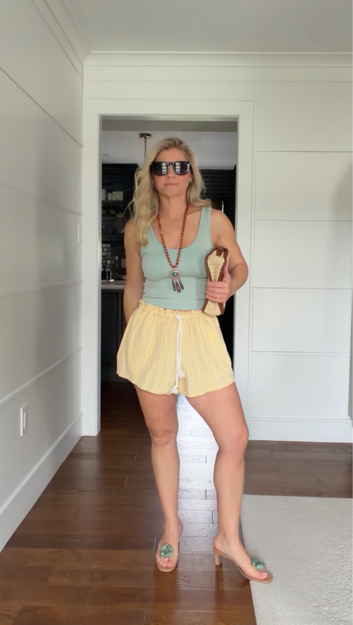 Simple, fresh, and vacation ready ☀️

A fitted tank with these easy pull on shorts is one of my favorite combinations for warm days. It’s comfortable, flattering, and looks put together without trying too hard.

I kept my signature accessories the same, statement necklace, raffia clutch, and these heels, so everything mixes seamlessly with the rest of my outfits.

This is how I pack. A few key pieces that all work together and give you endless options.

Easy formula: fitted tank + relaxed short + statement accessories = effortless summer outfit.

#LTKTravel #LTKSeasonal #LTKootd