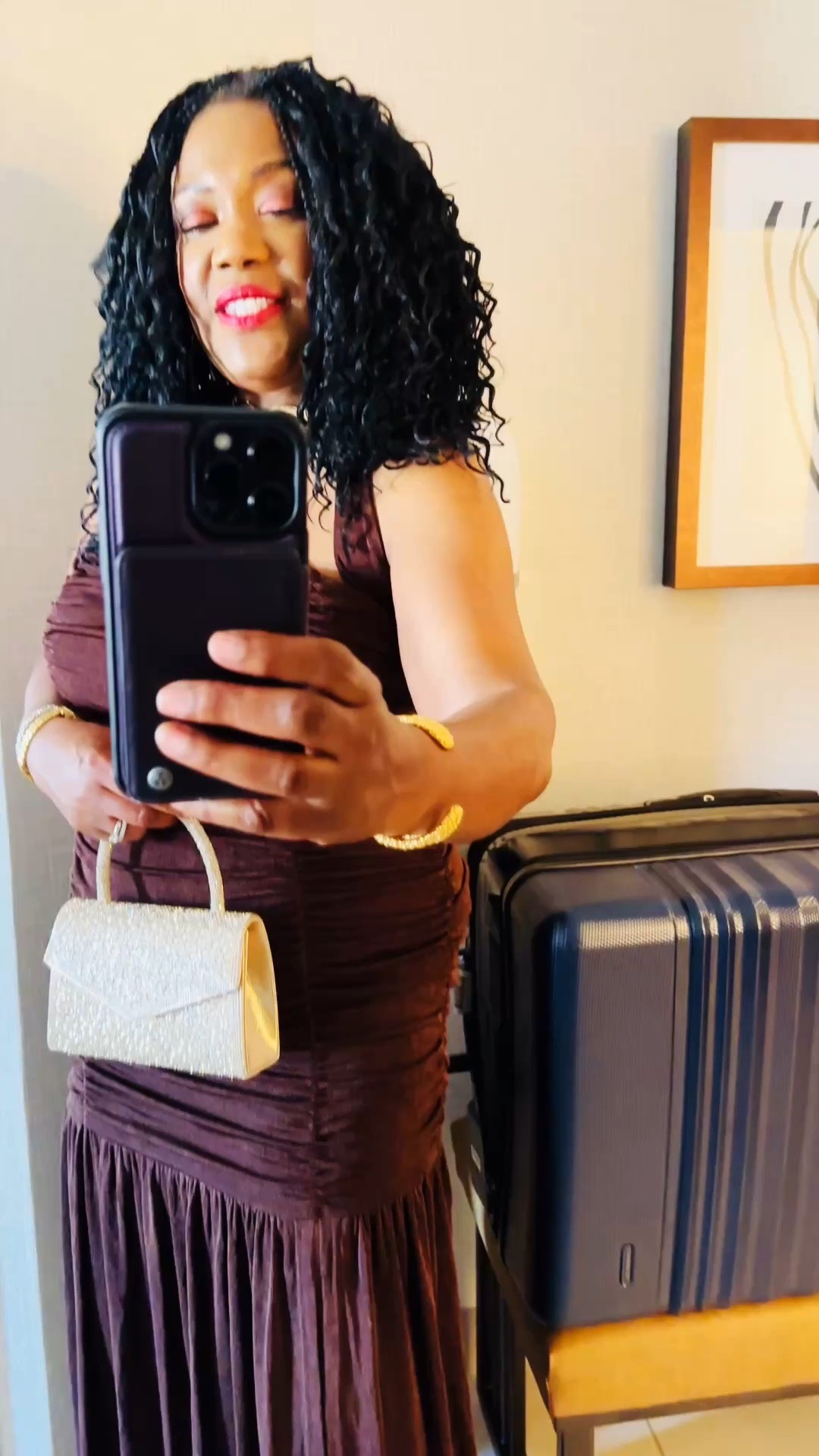 Instagram Caption:
Outfit Check! ✨
Dress: @AKIRA
Jewelry: @KHOI
Heels: Jessica Simpson
Everything linked below! 💕 #OutfitCheck #OOTD #FashionInspo #AKIRA #KHOI

#LTKootd #LTKgrwm #LTKOver40
