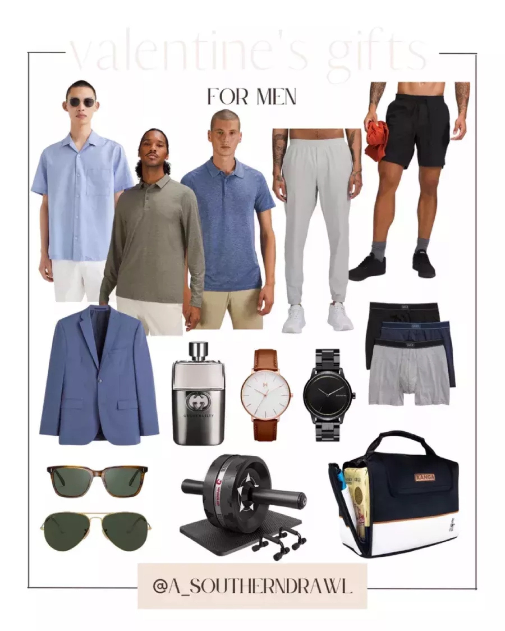 Men’s valentines gifts - Valentine’s Day - gifts for men - men’s watches - bday husband gifts - Lululemon for men - mens beverage cooler

#LTKGiftGuide #LTKSeasonal #LTKmens