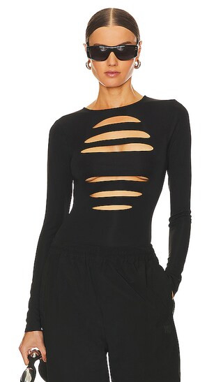Tamika Bodysuit in Black | Revolve Clothing (Global)