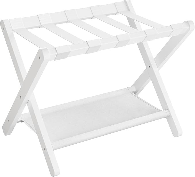 Luggage Rack, Folding Luggage Rack with Storage Shelves for Rooms, Hotels, Bedrooms, Heavy Duty. ... | Amazon (US)