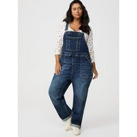 Straight Leg Overalls in Darkblue-Denim | Torrid (US & Canada)