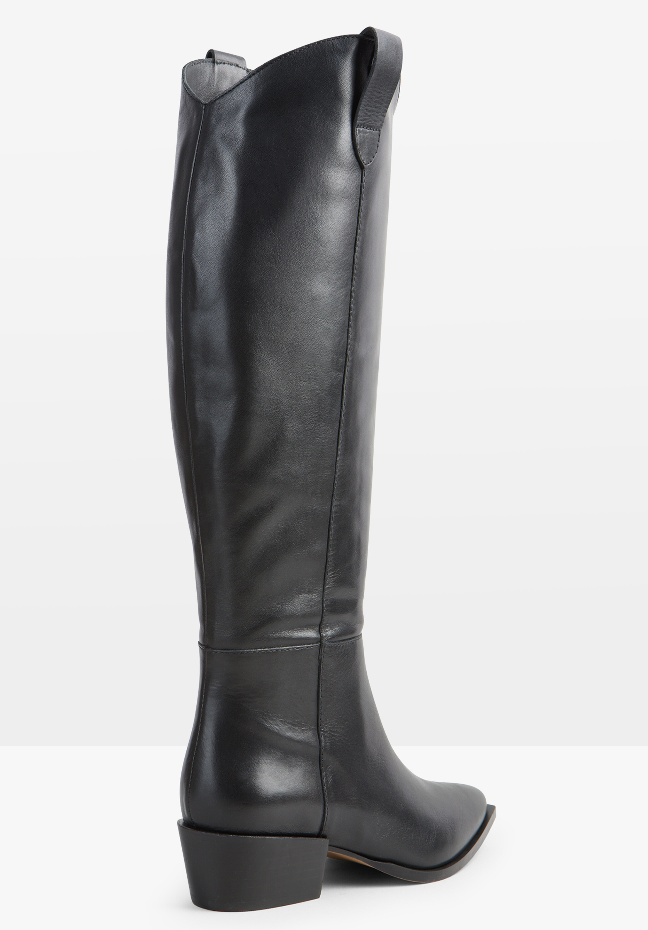 Hailey Leather Western Knee Boot | Hush UK