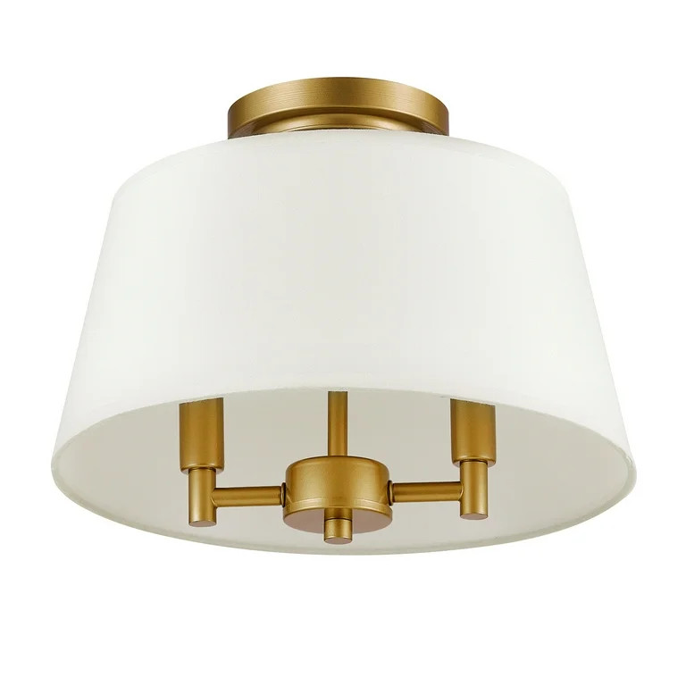 Better Homes & Gardens 2-Light Flush Mount Burnished Brass with Bulb | Walmart (US)