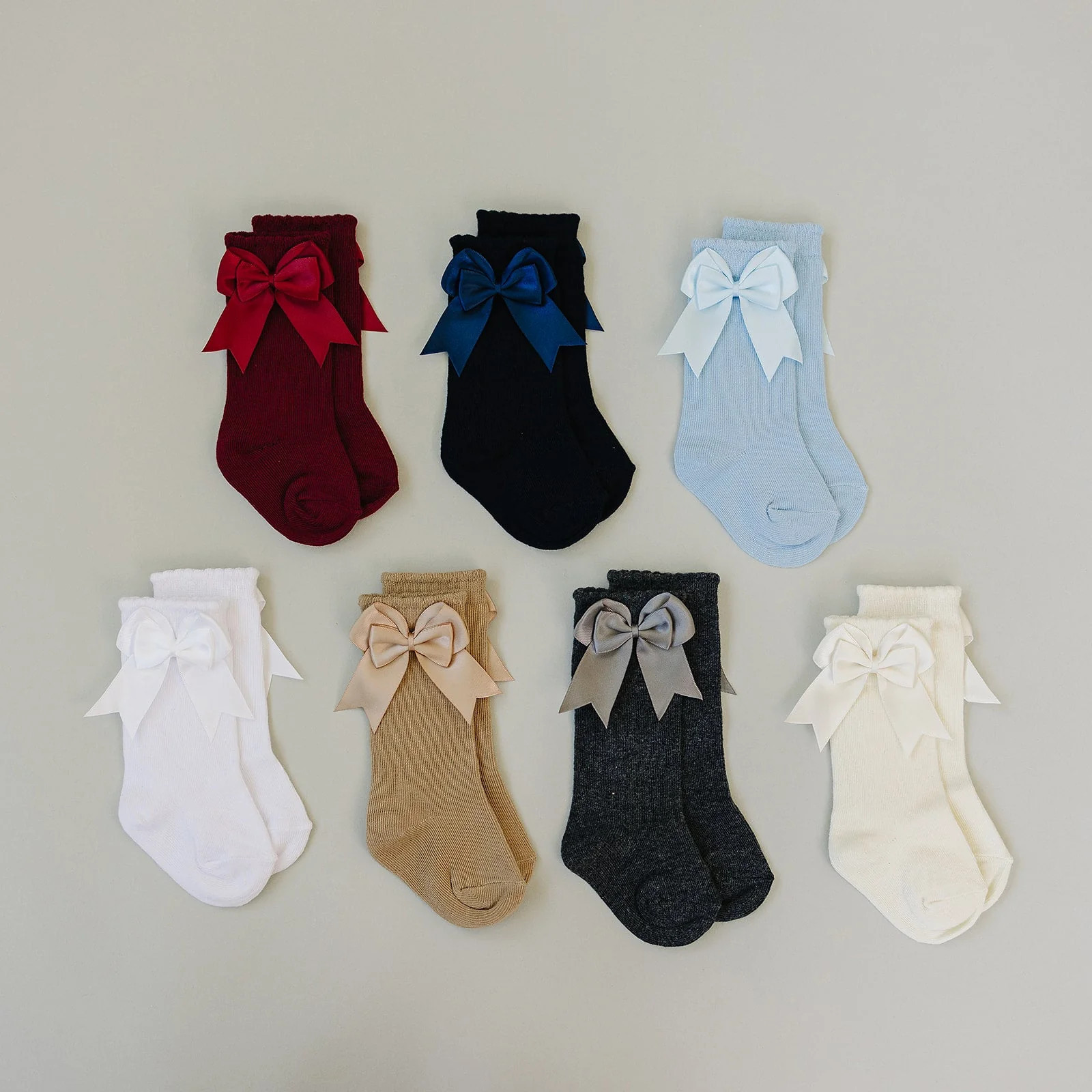 mebie high rise bow socks | Daffodilly