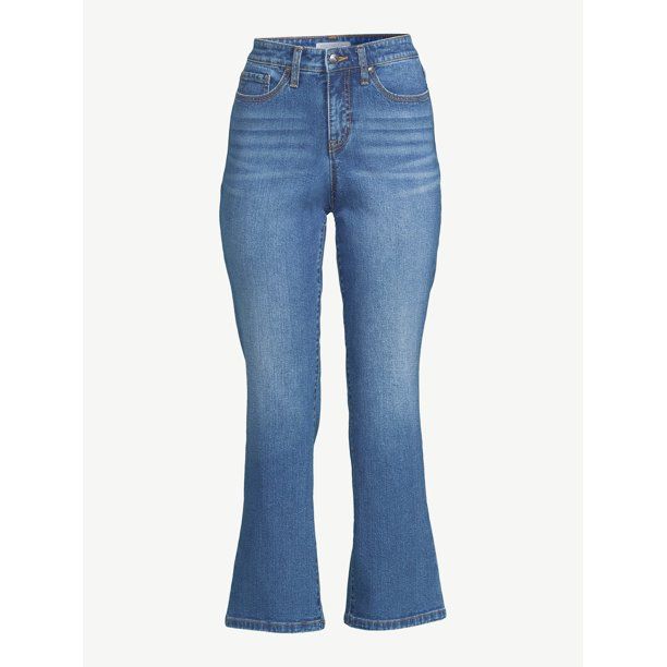 Sofia Jeans Women's Mayra High Waist Crop Kick Flare Jeans | Walmart (US)