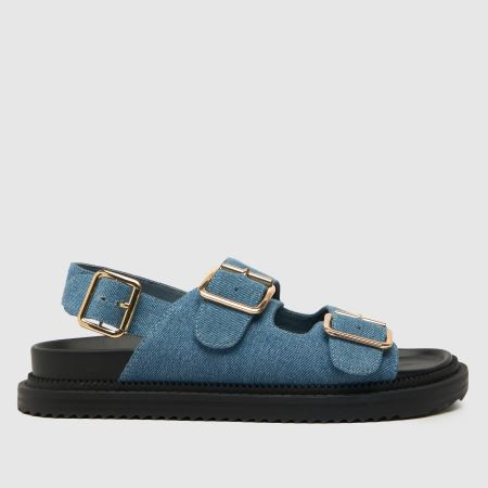 Womens Blue schuh Talbot Double Buckle Sandals | schuh | Schuh