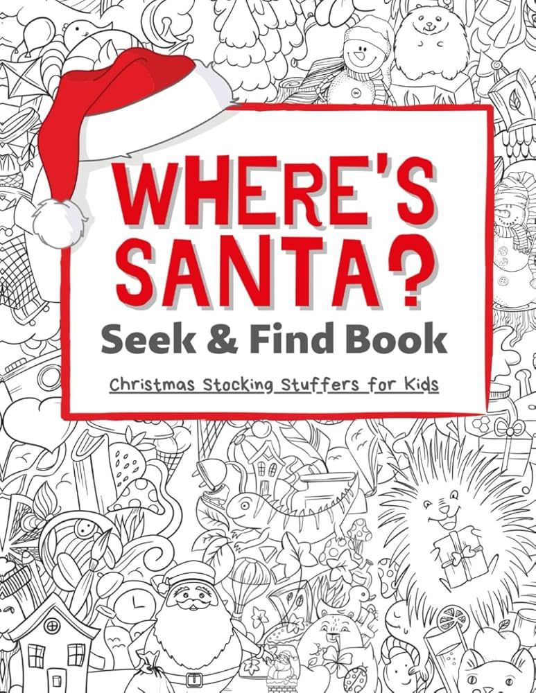Where's Santa? Seek & Find Book: Stocking Stuffers for Kids: Christmas Activity Book, Fun for Boy... | Amazon (US)