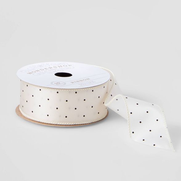 1.5" Fabric Ribbon Delicate Dot 15ft - Wondershop™ | Target