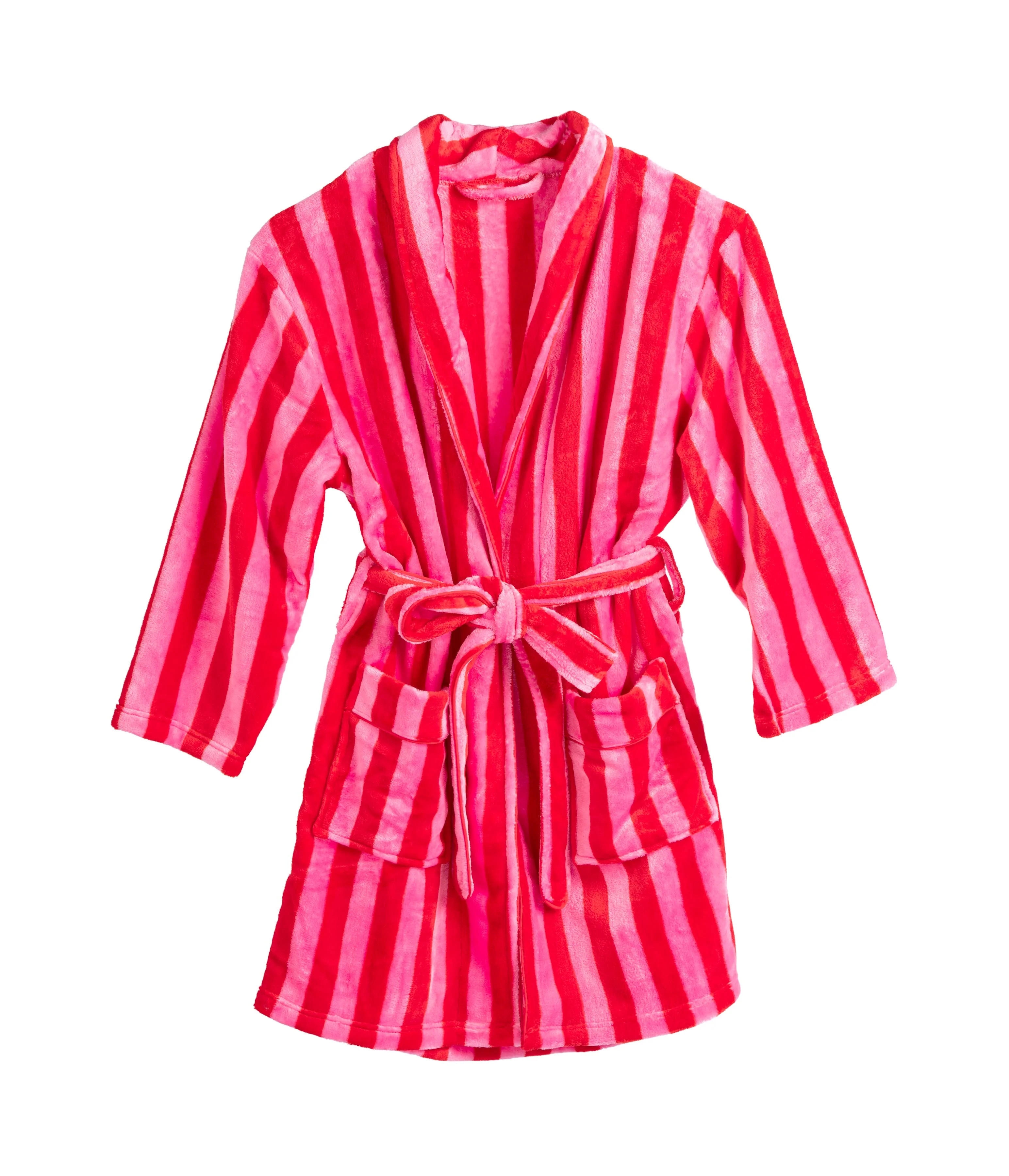 Felicity Stripe Robe - Pink/Red L/XL | Fancyd Boutiqe