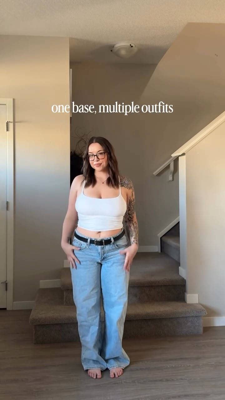 one base → so many cute outfits 💖

this is my first pair of baggy jeans (and lower rise jeans!) so i’m still trying to get used to them. and yes, they need to be hemmed still ok haha ✨



#LTKjeans #LTKcanada #LTKstyletip
