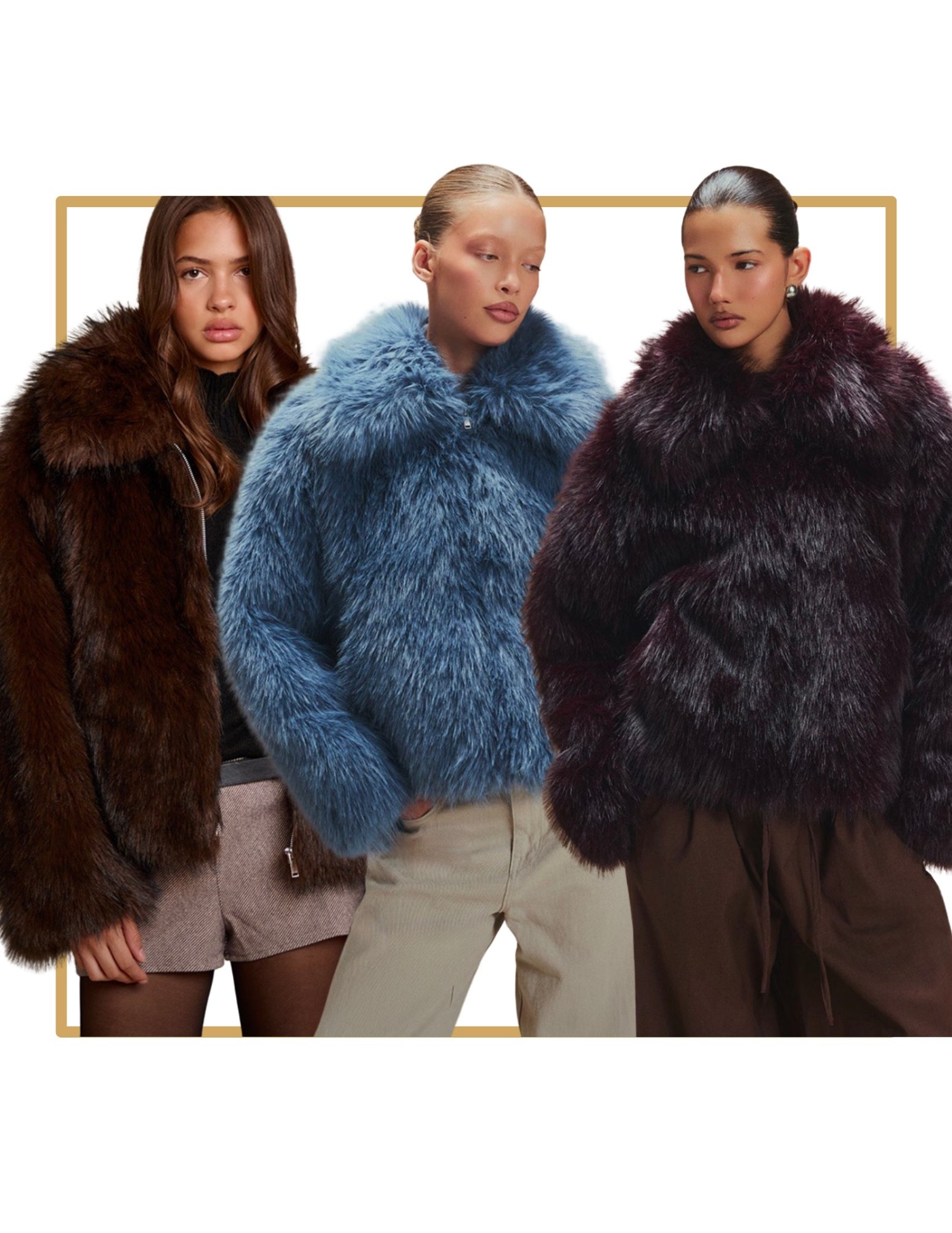 Faux fur cozy winter jacket coat. Cherry red burgundy faux fur coat. Chocolate brown faux fur coat. Blue faux fur coat

#LTKGiftGuide #LTKFindsUnder100 #LTKHoliday